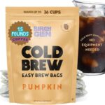 Birch Glen Roasters Cold Brew Coffee Bags – 12 Pack of Coarse Ground Coffee Filter Pitcher Packs for Easy Brewing – 100% Arabica – Yields 6 Pitchers – Pumpkin Flavor
