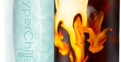 HyperChiller HC1 Patented Iced Coffee/Beverage Cooler, NEW, IMPROVED,STRONGER AND MORE DURABLE! Ready in One Minute, Reusable for Iced Tea, Wine, Spirits, Alcohol, Juice, 12.5 Oz, Mint