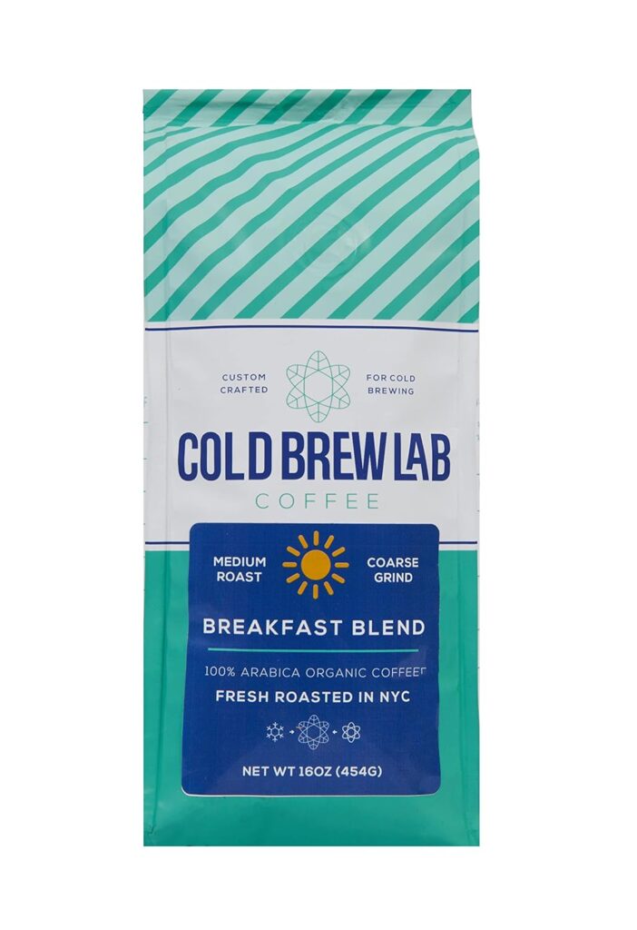 Cold Brew Organic Breakfast Blend Coffee, Coarse Ground, Medium Roast, 1 LB, for Cold Brewing & French Press Cold Brew Organic Breakfast Blend Coffee, Coarse Ground, Medium Roast, 1 LB, for Cold Brewing & French Press