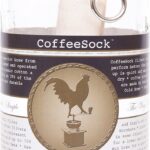 CoffeeSock Cold Brew Kit 64 Ounce – Reusable Organic Cotton Filter and Jar | Coffee Sock Cloth Coffee Filter | Zero-Waste & Eco-Friendly – 2 LITER, HALF GALLON, 64 OUNCE