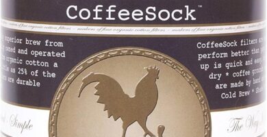 CoffeeSock Cold Brew Kit 64 Ounce – Reusable Organic Cotton Filter and Jar | Coffee Sock Cloth Coffee Filter | Zero-Waste & Eco-Friendly – 2 LITER, HALF GALLON, 64 OUNCE