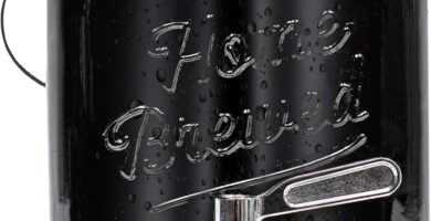 Willow & Everett Cold Brew Coffee & Iced-Tea Maker Pitcher, 2 L Glass Dispenser w/Metal Spigot & Mesh Filter Iced Coffee & Sun Tea Brewing System