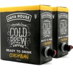 Java House Cold Brew Coffee on Tap (Pack of 2) – Premium 100% Arabica Medium Roast – Smooth Colombian Flavor with Chocolate & Caramel Notes – 1 Gallon Box (16 Servings) – Ready to Drink, No Brewing Required, Fridge-Friendly