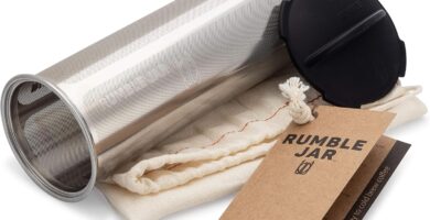 Rumble Jar – Next-Gen Cold Brew Coffee Maker for Mason Jars – 200 Micron Filter Is Ideal for Coarse Grounds & Stronger Coffee – Standalone Filter (Mason Jar not included)