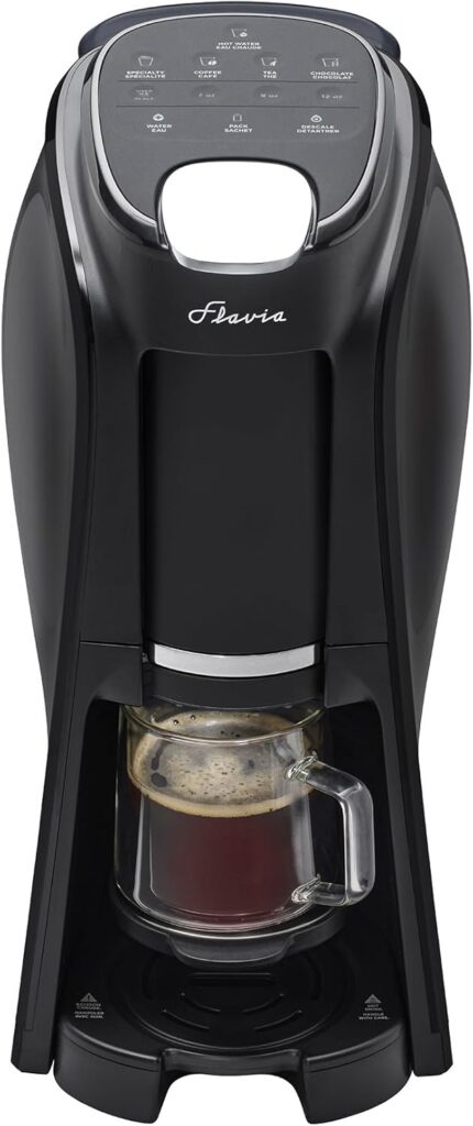 Flavia Aroma Brewer – Coffee Machine, Makes Coffee, Lattes, Tea, and other Hot or Iced Beverages with Single-Serve Freshpacks, Multiple Brew Sizes, Black Flavia Aroma Brewer – Coffee Machine, Makes Coffee, Lattes, Tea, and other Hot or Iced Beverages with Single-Serve Freshpacks, Multiple Brew Sizes, Black