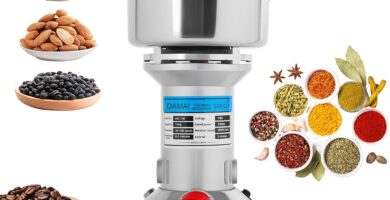 150g Electric Grain Mill Grinder – 850W High-Speed Stainless Steel Dry Food Grinder for Coffee, Spices, Nuts & Herbs | 28000 RPM | 3 Blades | Commercial & Home Kitchen Use
