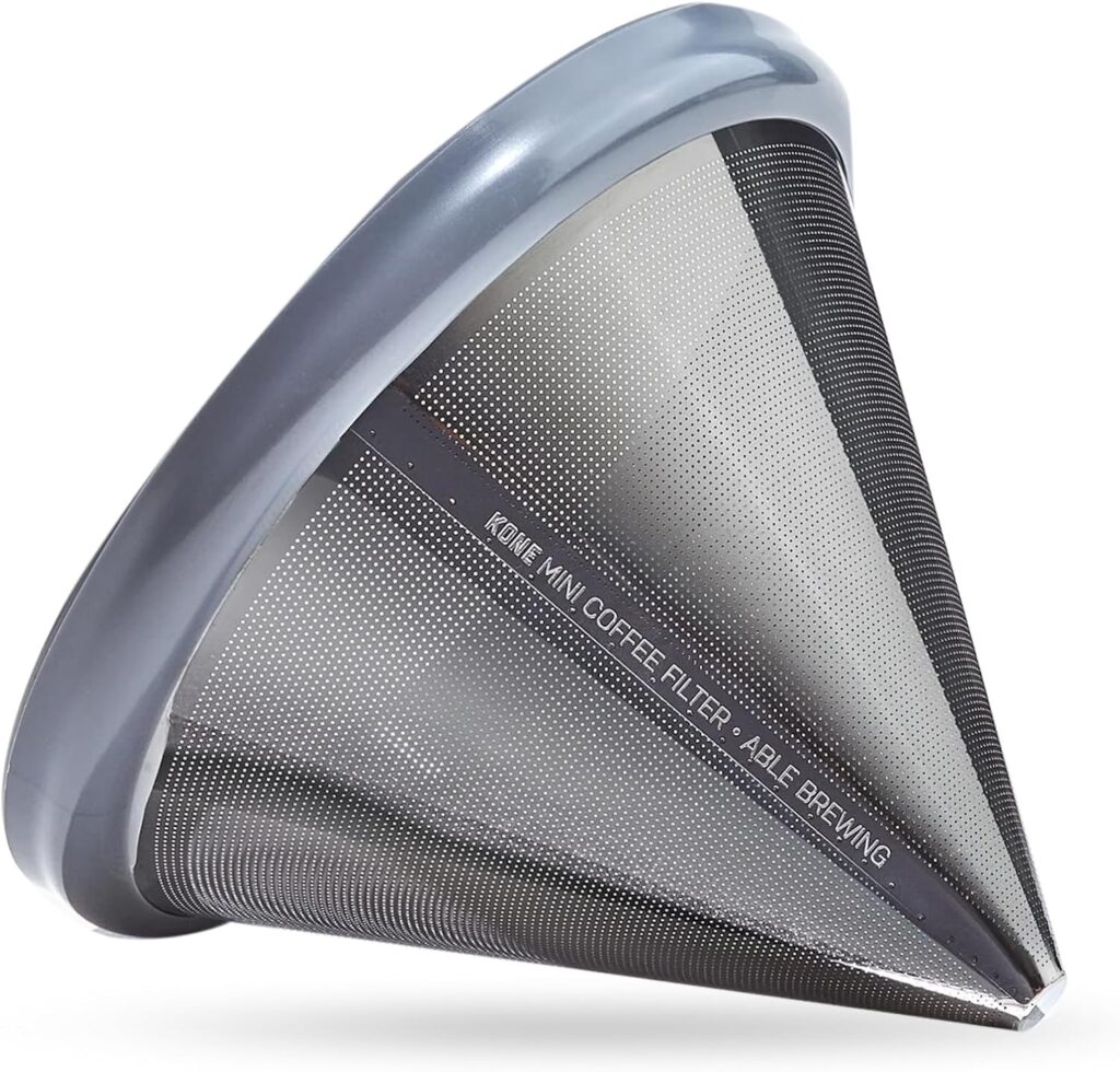 Able KONE MINI for Hario V60 02: Reusable Stainless Steel Coffee Filter