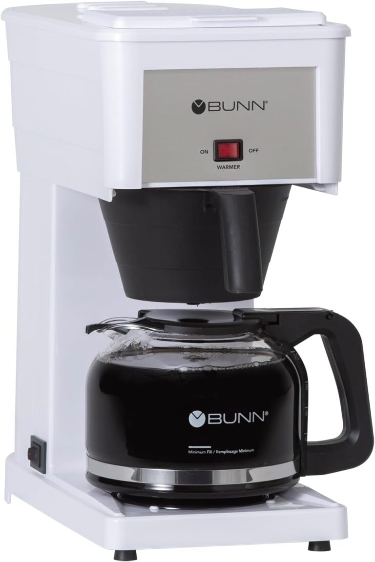 BUNN GRW Velocity Brew 10-Cup Home Coffee Brewer, White