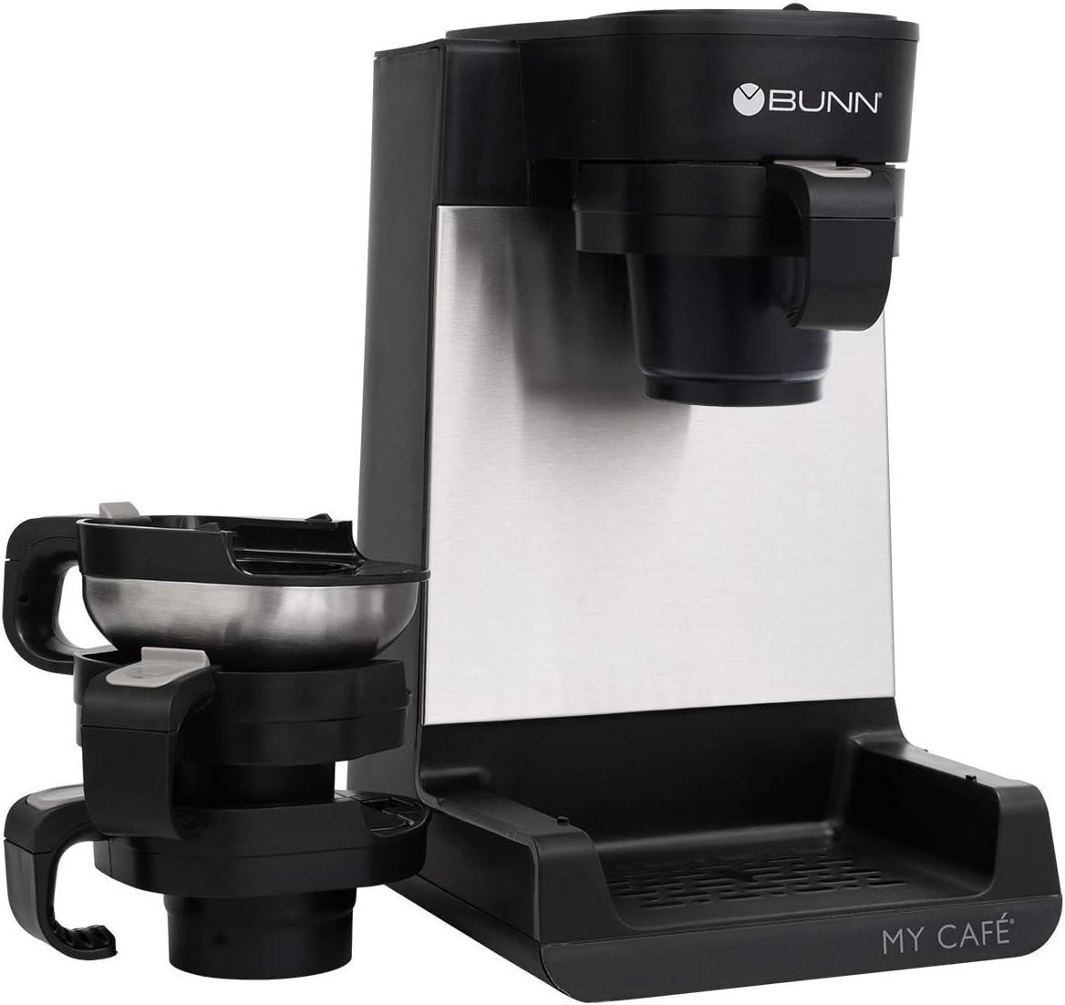 BUNN MCU My Cafe Single Cup Multi Use Coffee Brewer (Black/SST)