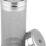 Beer Hop Filter, Brewing Dry Basket Hopper Strainer Tea Kettle Hops Filter Homebrew Hops Stainless Steel 300 Micron Mesh Kegs Homemade Brew Cartridge Home Coffee Bar Accessories