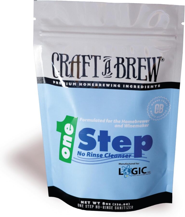 Craft A Brew – One Step No Rinse Cleanser – For Cleaning At Home Brewing Equipment – Non-Foaming Cleanser – Safe & Easy to Use – Home Brewing Supplies (8oz)
