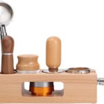 Joyeee Espresso Tamping Station, Beech Wood Portafilter Holder Espresso Coffee Equipment for Bar Home Office, Fit for 58MM (Accessories not Included)