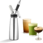 Original NitroPress – Nitro Cold Brew Coffee Maker | Portable Nitrogen Infuser for Smooth Nitro Drinks, Cold Brew, Cocktails & Tea at Home or On the Go | Uses N2 Cartridges | Stainless Steel Design