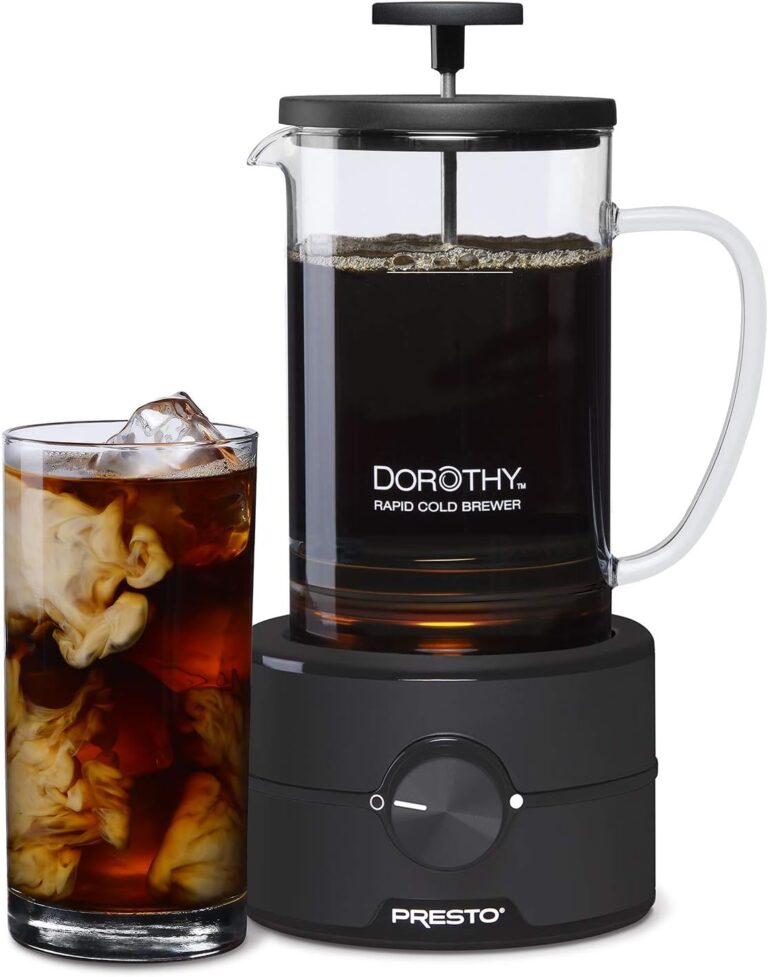 Presto 02937 Dorothy™ Electric Rapid Cold Brewer – Cold brew at home in 15 minutes – No more waiting 12 to 24 hours.