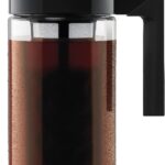 Takeya Tritan Cold Brew Coffee Maker – Airtight Pitcher with Leak-Free Lid – BPA-Free Cold Brew Maker with Silicone Handle – Dishwasher-Safe Pitcher for Homemade Cold Brew – 1 Quart, Black