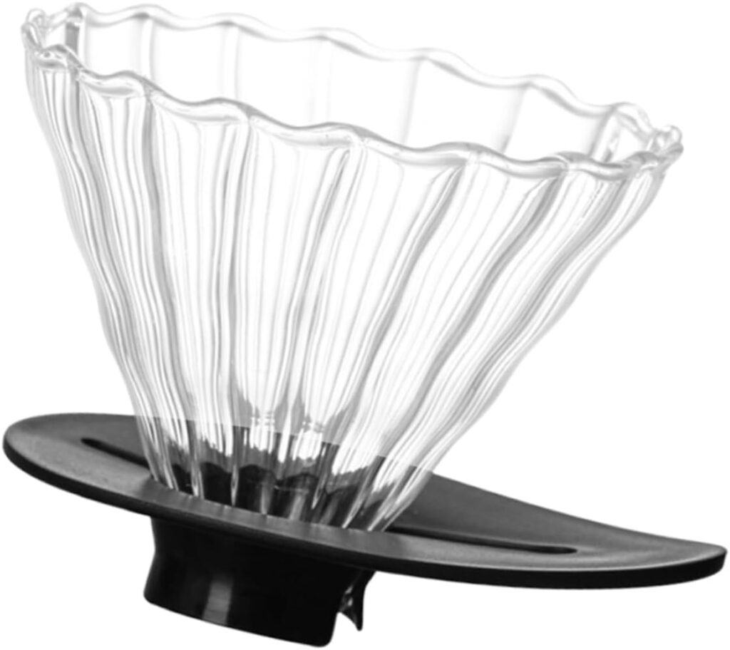 1pc Dripper Glass Filter Cup Reusable Filter Tool Large Coffee for Home Brewing Equipment