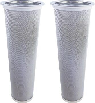2 Pack – Ultra Fine Cold Brew Coffee Filter For 64 OZ and Larger Wide Mouth Mason Jar, Food Grade 304 (18/8) Stainless Steel Filter, Multiple Usages, Cold Brew Tea Filter, Fruit Infused Water Filter