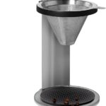 AdHoc Mr. Brew Pour-Over Coffee Maker – Double-Walled Stainless Steel Filter for Full Coffee Flavor – Coffee Accessory for Pour-Over Coffee – Magnetic Holder for Paper Coffee Filters