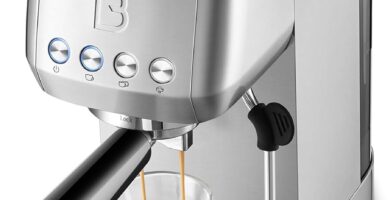 CASABREWS 3700 Essential Espresso Machine 20 Bar, Stainless Steel Cappuccino & Latte Machine with Steam Frother for Home, 43.9oz Water Tank, Coffee Gift for Women & Men, Silver