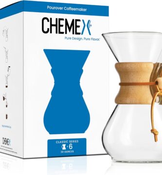 Chemex Pour-Over Glass Coffeemaker – Classic Series – 6-Cup – Exclusive Packaging