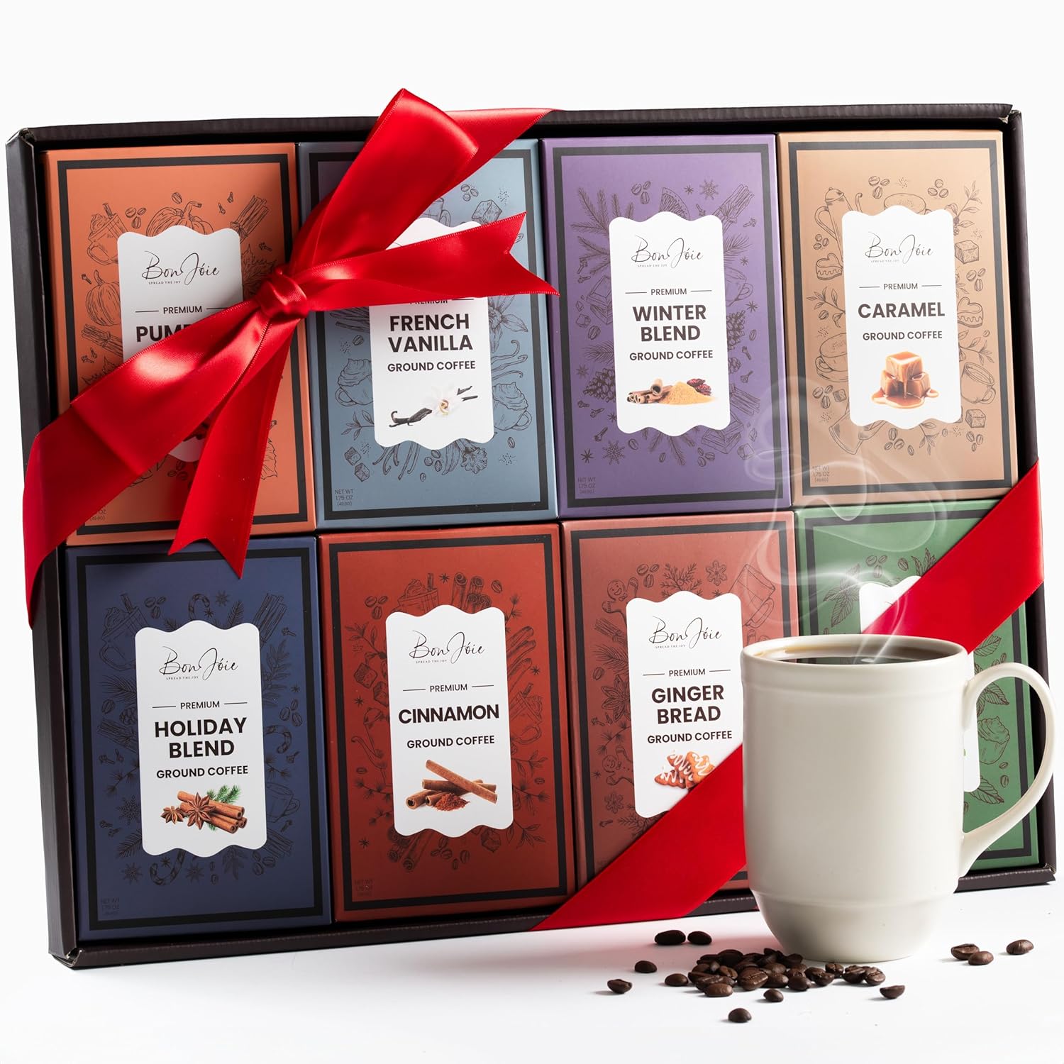 Coffee Gifts Set For Coffee Lovers – Ground Coffee Sampler Gift Set For Women & Men – Women Gift