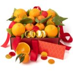 Lunar New Year Fruit & Chocolate Gift Box – Fresh Premium Fruit with Artisan Chocolates, Chinese New Year Gift Basket for Family, Friends & Corporate Gifting