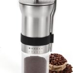 Manual Coffee Grinder with Ceramic Burr, 1.12oz Capacity Handheld Mill for Espresso, Drip, French Press, Cold Brew,with 6 Adjustable Settings & Quiet & Portable Coffee Bean Grinder for Home Use