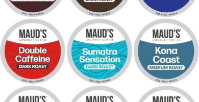 Maud’s Bold Dark Roast Coffee Pods Variety Pack, 40 ct, 9 Assorted Dark Roast Flavors in Recyclable Single Serve Pods – 100% Arabica Coffee, Compatible with Keurig K Cups Maker