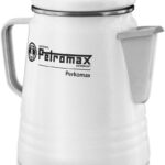 Petromax Tea and Coffee Percolator, Use Indoor/Outdoors for Home Kitchen or Campfire, Enameled Steel Coffee and Tea Pot Brews to Your Taste, 5-6 Cup Capacity