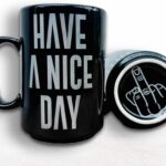 17 Oz Funny Humorous Black Ceramic Coffee Mug – Have A Nice Day Funny Mug – Funny Novelty Gift for Office, Friends, and Family – Funny Mug Birthday Gift