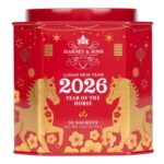 Harney & Sons Lunar New Year 2026 Tea, Year of the Horse, Lunar New Year Gift, Black tea with toasted rice, coconut, sesame and caramel flavor, 30 sachets