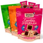 Michel et Augustin Cookies, Individually Wrapped Snacks, 3 Bag Variety Pack, Gourmet Chocolate Shortbread, 15 French Butter Cookies per bag
