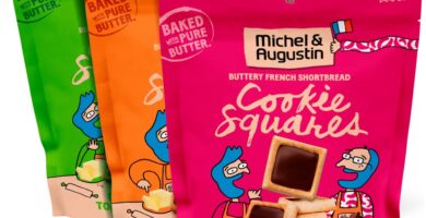 Michel et Augustin Cookies, Individually Wrapped Snacks, 3 Bag Variety Pack, Gourmet Chocolate Shortbread, 15 French Butter Cookies per bag Michel et Augustin Cookies, Individually Wrapped Snacks, 3 Bag Variety Pack, Gourmet Chocolate Shortbread, 15 French Butter Cookies per bag