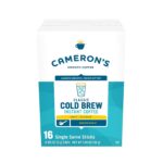 Cameron’s Coffee Classic Cold Brew Instant Single Serve Sticks, Medium Roast , 100% Arabica , 128 Count