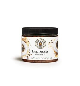 King Arthur Espresso Powder: Premium Baking Extract for Rich Chocolate Flavoring, 3 oz Reusable Jar, Kosher Certified – Enhance Your Desserts with Instant Coffee Intensity