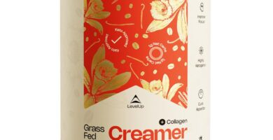 LevelUp Creamer, with Energizing MCT Oil and Collagen Peptides, Keto Coffee Creamer, Supports Natural Energy & Ketone Production – Vanilla Sweet Cream, 22.5 oz
