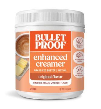 Bulletproof Original Creamer, 14.8 Ounces, Keto Coffee Creamer with MCT Oil and Grass-Fed Butter, Supports Brain Function