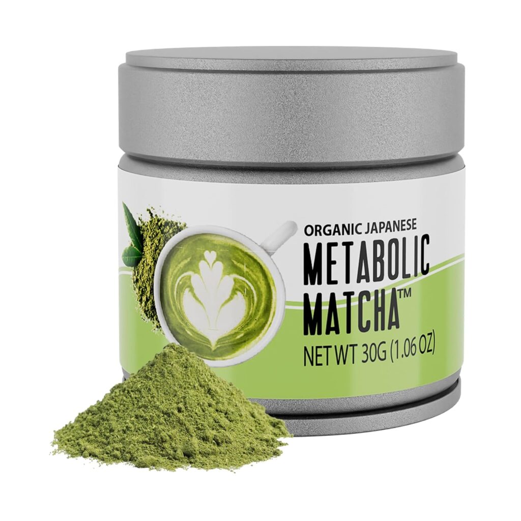 Naturalslim Japanese Organic Matcha Powder Green Tea – Metabolic Pure Japanese Matcha Tea Superfood with L-Theanine & Antioxidants for Metabolism, Energy, & Concentration – 30g