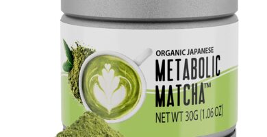 Naturalslim Japanese Organic Matcha Powder Green Tea – Metabolic Pure Japanese Matcha Tea Superfood with L-Theanine & Antioxidants for Metabolism, Energy, & Concentration – 30g