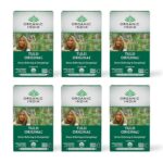 ORGANIC INDIA Tulsi Original Herbal Tea – Holy Basil and African Basil Calming and Stress Relief Tea, Immune Support, USDA Certified Organic, Non-GMO, Caffeine-Free – 18 Infusion Bags, 6 Pack