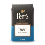 Peet’s Coffee, Medium Roast Ground Coffee, 100% Arabica Coffee – Single Origin Brazil 18 Ounce Bag